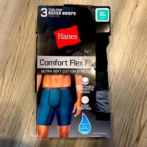 Hanes 3pk Mens Boxer Briefs XL